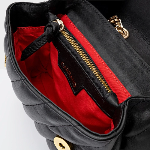 Bolsa Tiracolo Liza Pequena Couro Preto