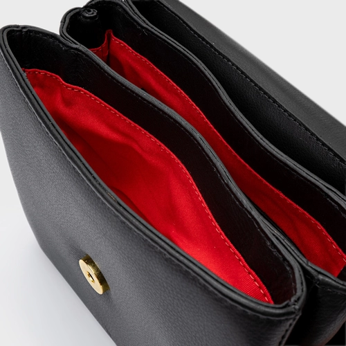 Bolsa Tiracolo Aria Pequena Couro Preto