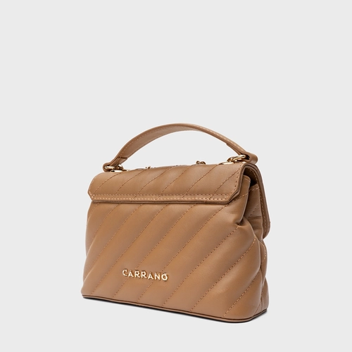 Bolsa Liza Pequena Couro Marrom Honey