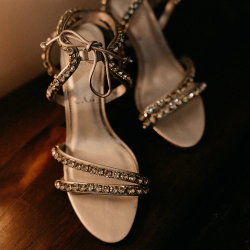 Sandália Bridal Lace Couro Silver