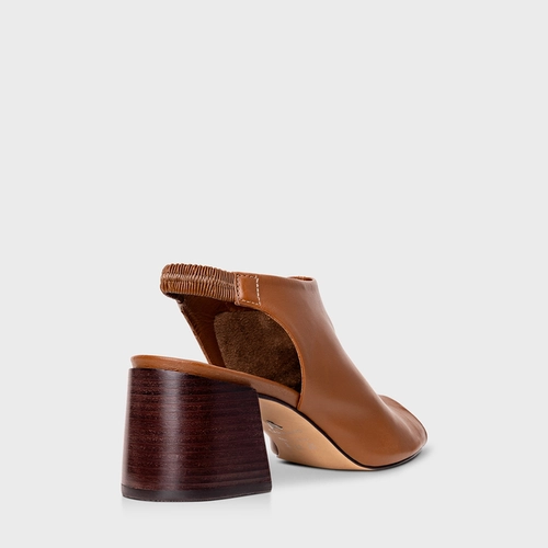 Sandal Boot Clássic Salto Bloco Marrom Saddle