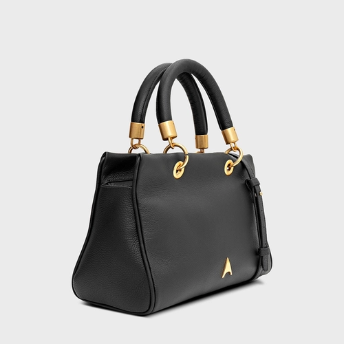 Bolsa Tote Gracie Média Couro Preto