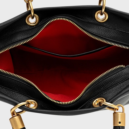 Bolsa Tote Gracie Média Couro Preto