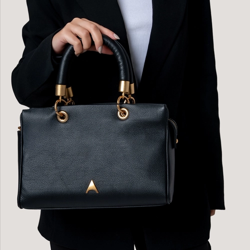 Bolsa Tote Gracie Média Couro Preto
