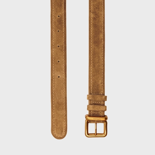 Cinto Regular Médio Couro Rustico Marrom Saddle