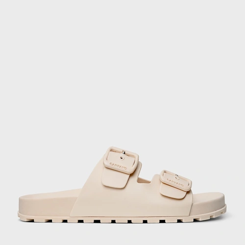 Flat Papete Birken Off White Cotton