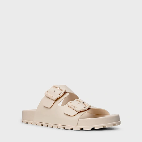 Flat Papete Birken Off White Cotton