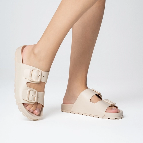 Flat Papete Birken Off White Cotton