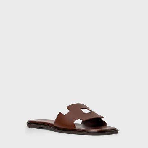 Flat Square Couro Marrom Brunette