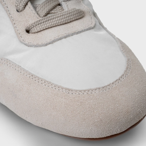 Tênis Blend Couro Suede Off White Osso