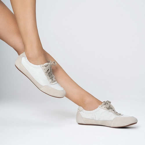 Tênis Blend Couro Suede Off White Osso