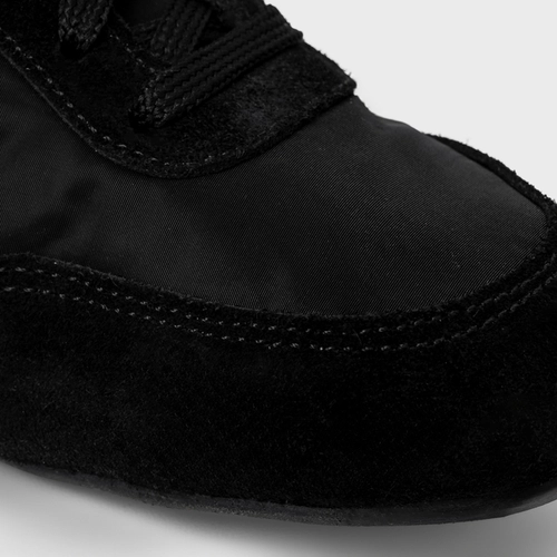 Tênis Blend Couro Suede Preto