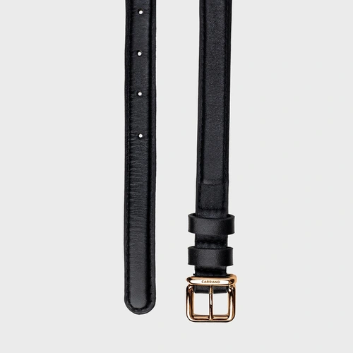 Cinto Regular Fino Couro Preto