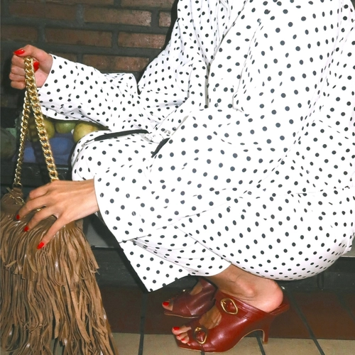 Open Mule Buckle Salto Fino Couro Vinho Merlot