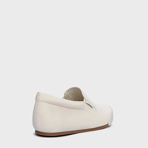 Tênis Slip On Couro Off White Milk