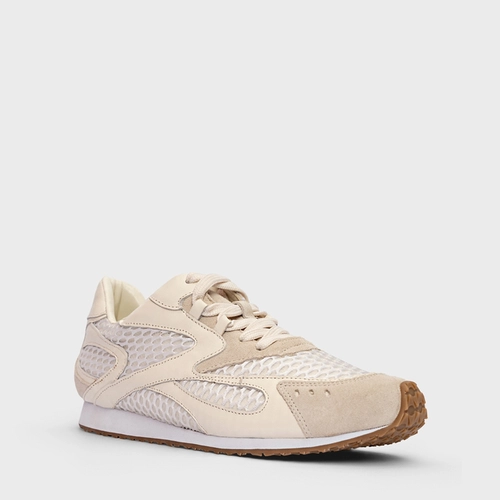 Tênis Sporty Flatform Couro Off White Milk