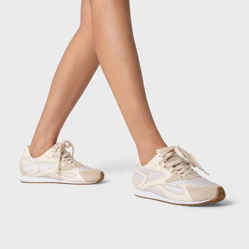 Tênis Sporty Flatform Couro Off White Milk