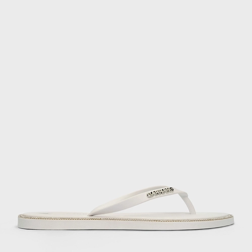 Flat Flip Flop Shine Off White Milk