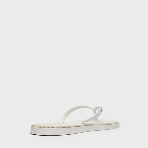 Flat Flip Flop Shine Off White Milk