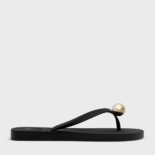 Flat Flip Flop Ball Preto