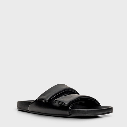 Flat Papete Birken Essential Couro Preto