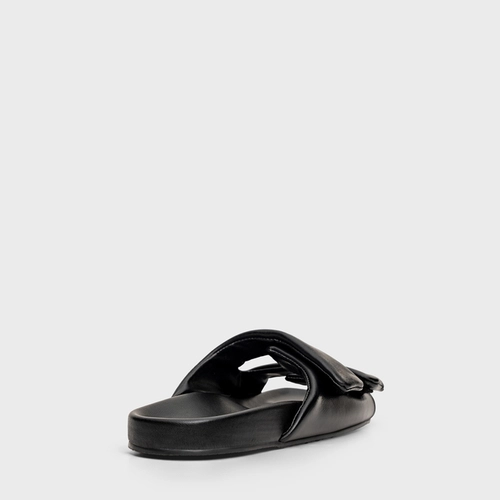 Flat Papete Birken Essential Couro Preto