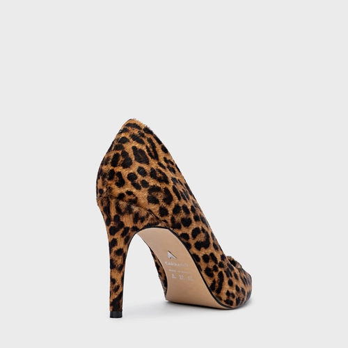 Scarpin Beatriz Salto Fino Pelo Animal Print Cat
