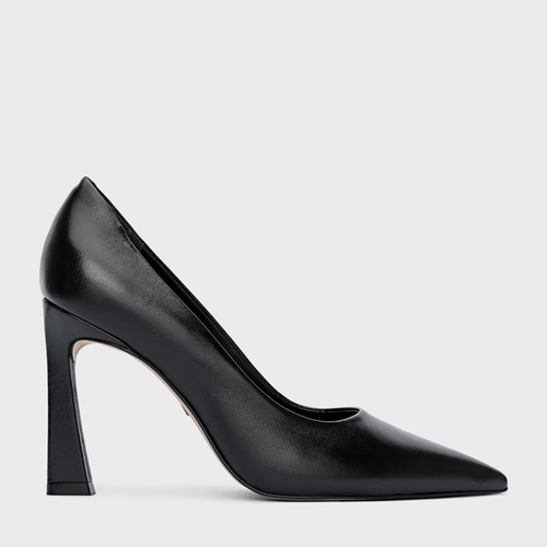 Scarpin Salto Yve Couro Preto