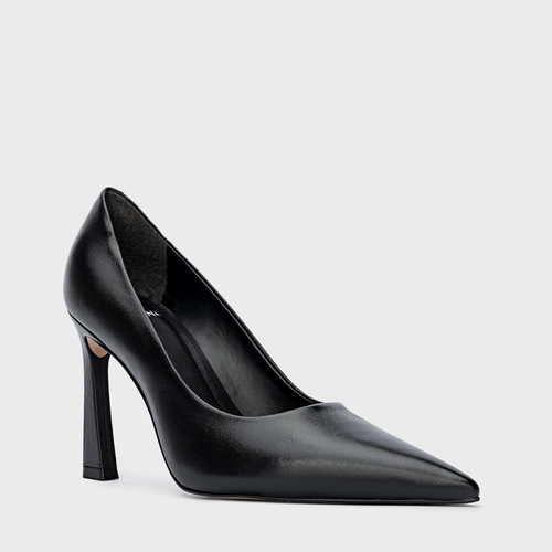 Scarpin Salto Yve Couro Preto