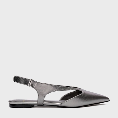 Sapatilha Cut Metalizado Pewter