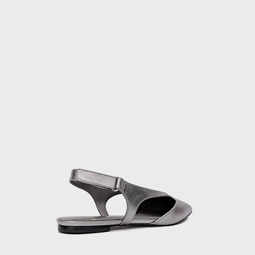 Sapatilha Cut Metalizado Pewter