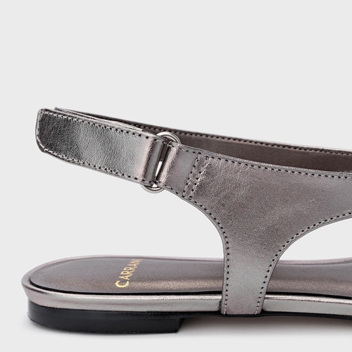 Sapatilha Cut Metalizado Pewter