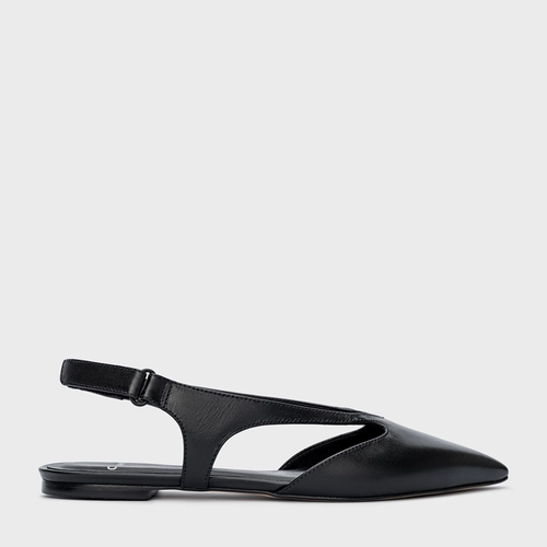 Sapatilha Cut Couro Preto