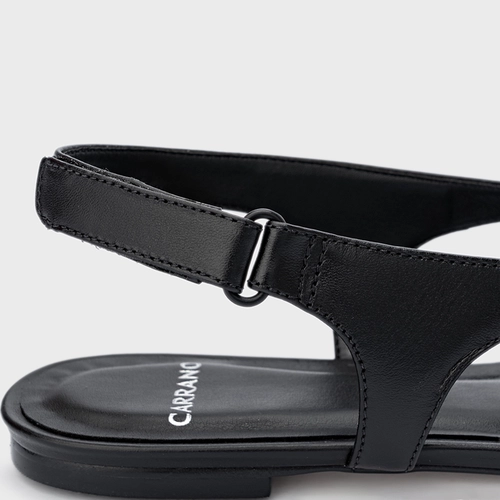 Sapatilha Cut Couro Preto