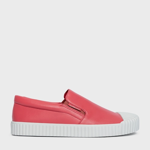Tênis Slip On Kicks Couro Rosa Baby