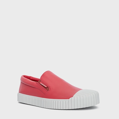 Tênis Slip On Kicks Couro Rosa Baby
