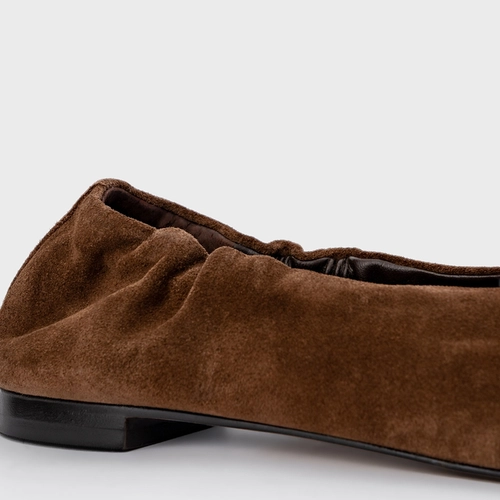 Sapatilha Ripple Couro Suede Marrom Brownie