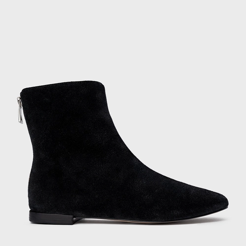 Bota Low Couro Suede Preto