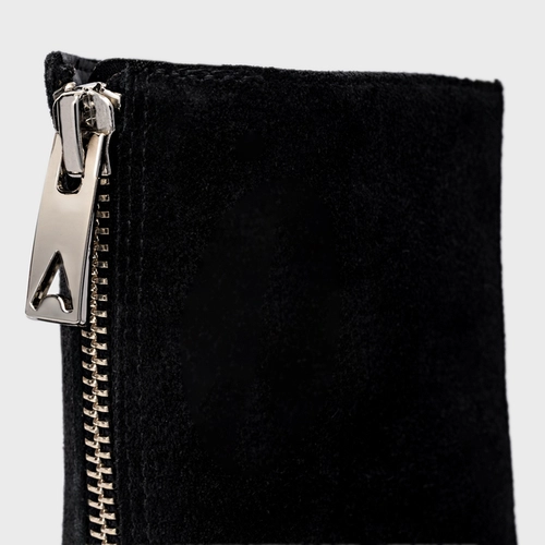 Bota Low Couro Suede Preto