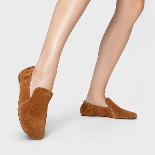 Loafer Ripple Couro Suede Marrom Saddle