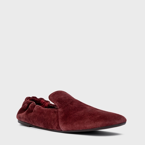 Loafer Ripple Couro Suede Vinho Mahogany