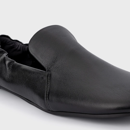Loafer Ripple Couro Preto