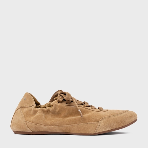 Tênis Ripple Couro Suede Bege Almond