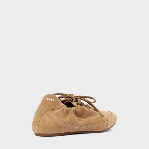 Tênis Ripple Couro Suede Bege Almond