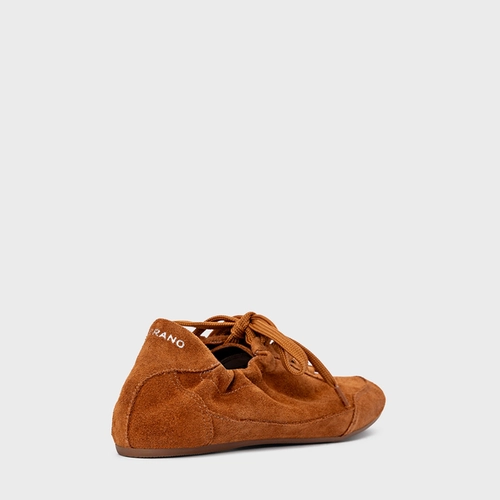 Tênis Ripple Couro Suede Marrom Ferrugem