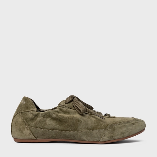 Tênis Ripple Couro Suede Verde Army Green