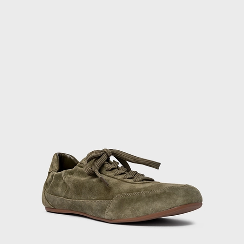 Tênis Ripple Couro Suede Verde Army Green