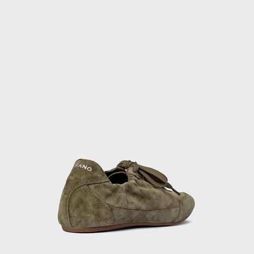 Tênis Ripple Couro Suede Verde Army Green
