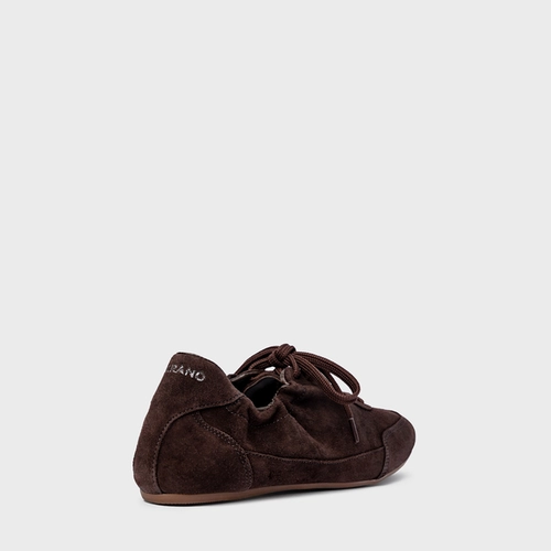 Tênis Ripple Couro Suede Marrom Ganache