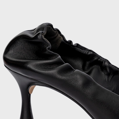 Scarpin Ripple Salto Fino Couro Preto